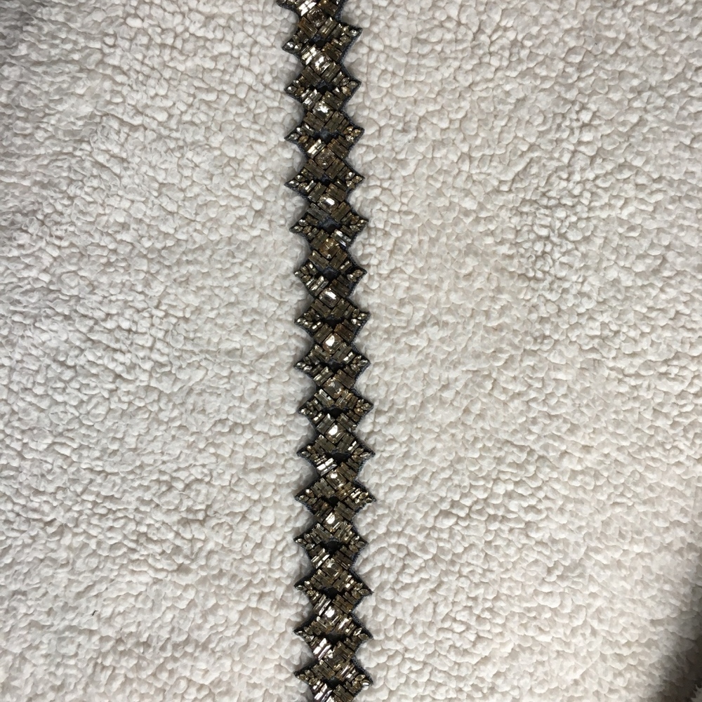 ANTHROPOLOGIE beaded snap belt